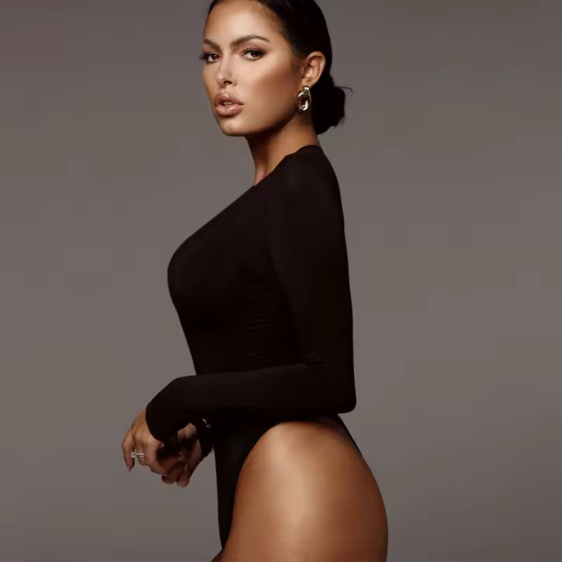 Body élégant à manches longues